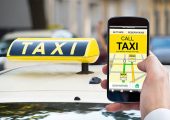 Display an ad to an online taxi