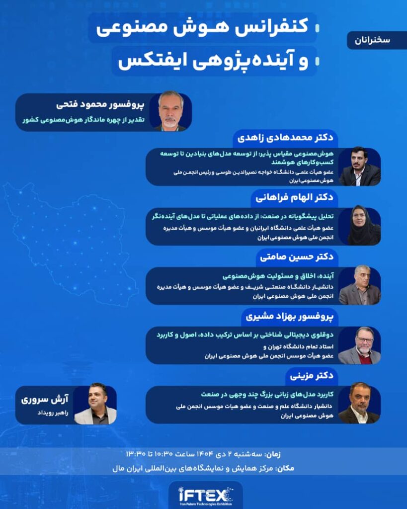 سلوتی در حاشیه نمایشگاه و کنفرانس فناوری‌های آینده ایران: راه آینده ما بهره گیری از هوش مصنوعی در اینستاگرام است