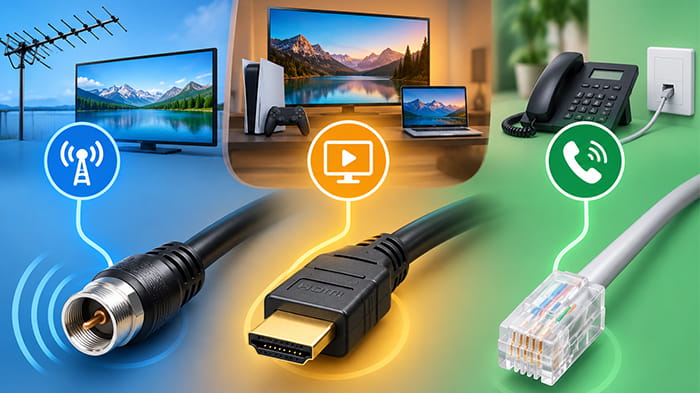 از انتقال تصویر تا ارتباطات تلفنی؛ کابل‌های ارتباطی چه تفاوتی با یکدیگر دارند؟