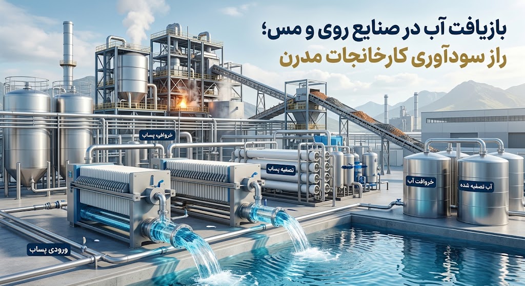 بازیافت آب در صنایع روی و مس؛ راز سودآوری کارخانجات مدرن
